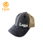 Custom 6 panel Denim Trucker Hat Embroidery Logo Vietnam Factory Low Moq